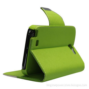 Leather Case for Samsung Galaxy Note 2, N7100, Contrasting Double Color, PC+PU
